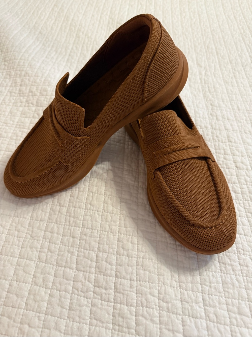 Women's Vivaia Ivana’s Walker Pro Knit Penny Loafers in Brown - Like New